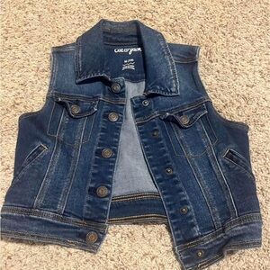 Girl’s Cat & Jack Denim Vest, Medium 7/8